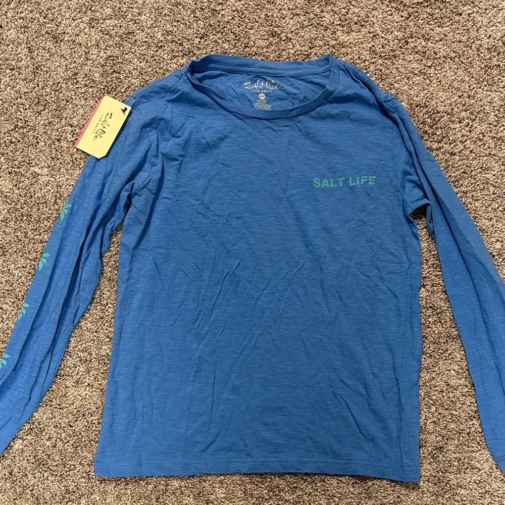 Salt Life Ocean Blue Long Sleeve Tee - Picture 1 of 4